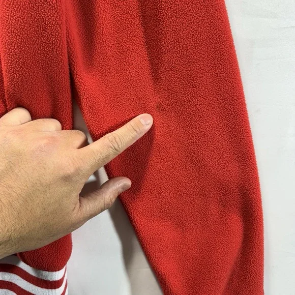 M&M Jacket Womens's M Pullover Mock Neck 1/4 Zip Red - Picture 11 of 11